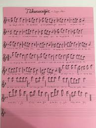 Aysel Gozkonan Adli Kullanicinin Nota Panosundaki Pin Notalara Dokulmus Muzik Flut Muzik Notalari