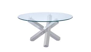 Chrome glass round coffee table. Axis Round Glass Coffee Table Chrome Base