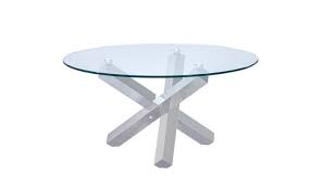 48cm large stylish round table silver glass crystal coffee table crushed diamond. Axis Round Glass Coffee Table Chrome Base