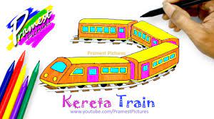 Masha and the bear (bahasa rusia: Kereta Cara Menggambar Dan Mewarnai Gambar Transportasi Untuk Anak Anak Youtube