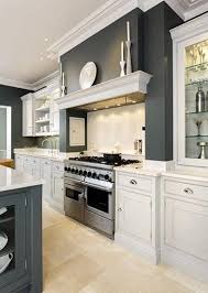 Sleek Painted Kitchen In 2019 Kitchen Mantle Kitchen