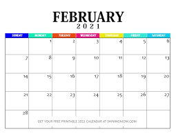 Just click print right from your browser. Printable Calendar Islamic Calendar 2021 February Free Printable February 2021 Calendar Cute Elegant Also Our February 2021 Calendar Offers Much Empty Space For You To Schedule In Your Own Daily Activities Hioshinoya