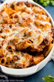 Simply put, this homemade pasta pie is comfort food heaven. Baked Rigatoni Pasta Easy Freezer Meal Spend With Pennies