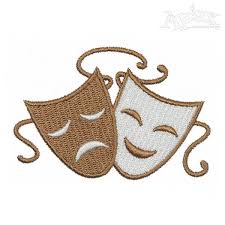 Minimum order quantity, 1 unit . Theater Masks Embroidery Design Apex Embroidery Designs Monogram Fonts Alphabets