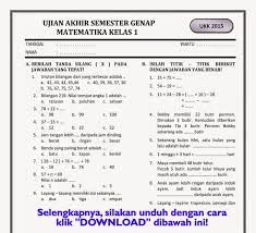 Download Soal Sbk Kelas 1 Sd Semester 2