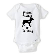 Amazon Com Pitbull Rescuer Pit Lover Funny Baby Onesie