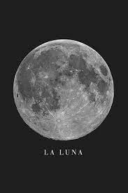 La Luna Moon Printable Wall Art Digital Print Modern Contemporary Download Various Sizes Gallery Wall Print In 2021 Gallery Wall Prints Luna Moon Moon Wall Art