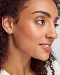 Sydney evan small 14k gold diamond bar single stud earring details includes one earring; Love Knot 14k Gold Stud Earring In White Diamond Kendra Scott