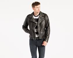 Levi S Leather Moto Trucker Jacket Leather Jacket Leather Jacket Men Trucker Jacket Men