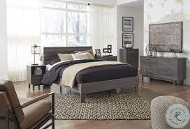 Harmony bedroom set ashley furniture b208 78 king sleigh bed with platform fb queen style home hbd bdrm 1 the collection uses a rich dark finish and dream contemporary nightstand b527 58 hamlyn panel 2 dresser mirror 74 footboard rails. Brymont Dark Gray Platform Bedroom Set From Ashley Coleman Furniture