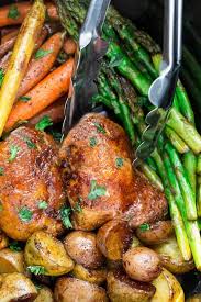 They are flavored with rosemary and garlic to make the best comforting weeknight dinner. Oven Roasted Chicken Rosemary Basil Olive Oil With Potatoes Recipe Sonoma Farm