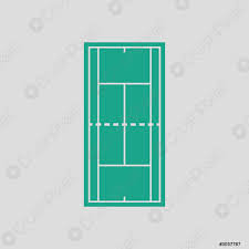 Schleunigst eilt der bär nach hause und baut ihr ein eigenes tennisfeld. Tennisfeld Symbol Stock Vektorgrafi Crushpixel