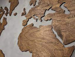 Wooden World Map Large Map Of The World Travel Map By Enjoythewood World Map Wall Art Wooden Map Travel Lovers Gift