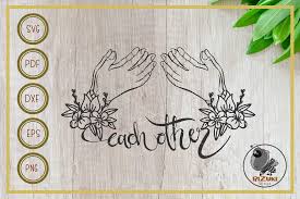 Download Pray Each Other Cut File Decor Graphic By Rizuki Store Creative Fabrica SVG Cut Files