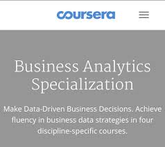 Business Analytics Wharton Business School On Coursera Business Degree Jobs Learn Business Business Data