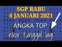 Prediksi Sgp Rabu Ekor Tunggal 6 Januari 2021 Prediksisgphariini Youtube Di 2021 Tunggal Januari Rabu