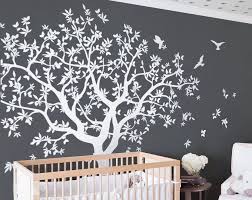 Large Family Tree Vinyl Decal With Bird Stickers Nature
