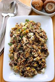 Quinoa With Mushrooms And Scallions Green Valley Kitchen Recipe Vegetarian Recipes Healthy Recipes