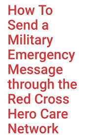 Red Cross Hero Care Network Red Cross Military Units Air Force Families