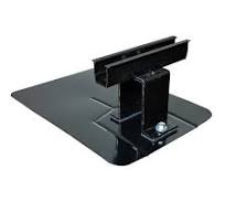 6in Asphalt Mini Rail With Flashing Roof Mount for Solar Panel | Black