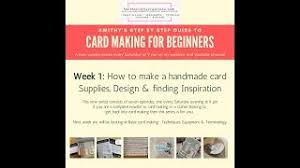 Reviewed in the united kingdom on february 26, 2020. Week 3 A Free Step By Step Guide To Card Making For Beginners How To Make Your Handmade Cards Look Professional Smiths Crafty Creations