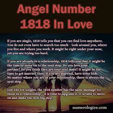 Angel Numbers 1818 In Love Angel Numbers Angel Number Meanings Number Meanings