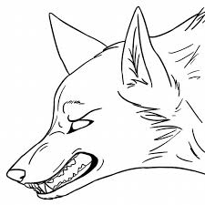 Head Of Wolf Coloring Page In 2020 Wolf Sketch Wolf Drawing Anime Wolf