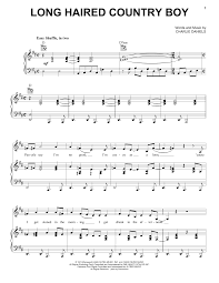 (pick alternating base lines d & a between d chord strums done. Charlie Daniels Long Haired Country Boy Sheet Music Pdf Notes Chords Pop Score Piano Vocal Guitar Right Hand Melody Download Printable Sku 192264