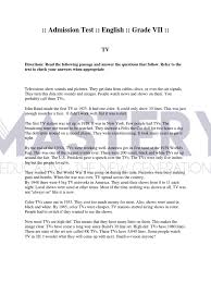 Look for at least four screen size also depends on how close you sit to the tv. Mastery Admission Question English Vii Pdf Television Mass Media