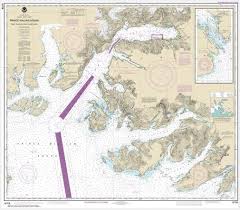 noaa chart prince william sound port fidalgo and valdez arm tatitlek narrows 16708