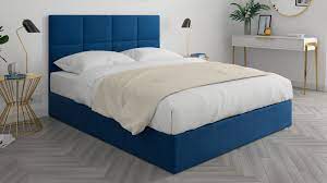 Codes promo, ventes flash, livraison offerte, trouvez le produit de vos rêves à prix réduit ! Lit Emy En Velours Bleu Nuit 2 Places 160x200cm Homifab