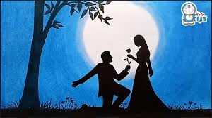 Image result for images lovers dreaming  silhouette