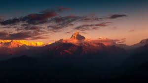 Himalaya Afterglow Mountain Himalayas Mountain Range Cloud Pokhara Asia Nepal 4k Wallpaper Hdwallpap Himalayas Mountain Landscape Himalayas Mountain