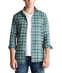 Polo Ralph Lauren Performance Flannel Moss Long 045 Sleeve Woven Shirt Moss Wine Multi M Performance Shirts Polo Ralph Lauren Polo Ralph Lauren Mens