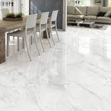 Choose shiny gloss finishes or modern matt kitchen tiles to complete your contemporary space. White Marble Effect Gloss Ceramic Floor Tile Only 9 98 M