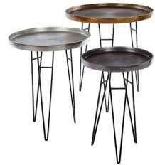 Buy online side tables with lower price or visit your local ikea store. Casa Padrino Luxury Living Room Side Table Set Bronze Silver Gray O 50 X H 60 Cm Round Metal Side Tables