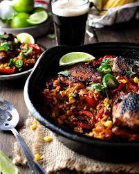Diced tomatoes, black beans, hot pepper sauce, boneless skinless chicken thighs and 4 cilantro, black beans, peach salsa, rice, chicken breasts, corn and 2 more. One Pot Mexican Chicken And Rice Recipetin Eats