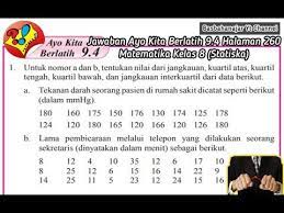 Berikut ini adalah pembahasan dan kunci jawaban matematika kelas 8 semester 1 halaman 64. Jawaban Ayo Kita Berlatih 9 4 Halaman 260 Matematika Kelas 8 Statiska Youtube