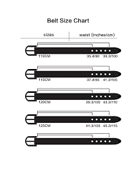 belt size chart mens belt image and picture