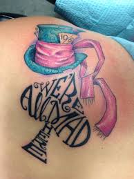 Time is the only thing you cannot escape. Were All Mad Here Tattoo Alice In Wonderland Mad Hatter Mad Hatter Tattoo Alice And Wonderland Tattoos Tattoos
