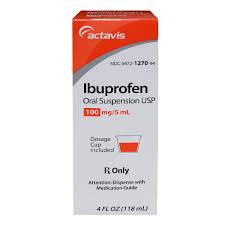 Ibuprofen Suspension 100mg 5ml Berry 4 Oz Brand