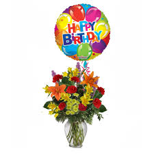 When you order balloons and flowers. Birthday Balloon Bouquet In Waterbury Ct The Orchid Florist