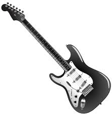 Black And White Electric Guitar Clipart Electric Guitar Png Clipart