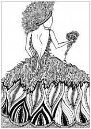 Coloring pages of a winged man, inspired by icar. Angels Anti Stress Adult Coloring Pages