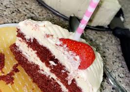 The red velvet cake icing. Simple Way To Prepare Any Night Of The Week Red Velvet Cake With Homemade Icing Mande Recipes