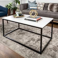 Stunning at every glance, the naomi coffee table makes any space intriguing. Walker Edison White Faux Marble Coffee Table Best Furniture From Macy S Popsugar Home Uk Photo 3