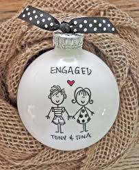 A ring dish is a simple, yet thoughtful engagement gift. Engagement Gift Personalized Engagement Ornament Engaged Ornament Engaged Couples Gift Engagement Keepsake Engagement Party Gift Engagement Gifts Engagement Ornaments Wedding Christmas Ornaments