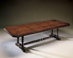 Terra cotta roofs, bright patterns, wrought iron, maracas, and you would be right on all of those accounts. Leather Top Dining Table Spanish Style Furniture 4530 001