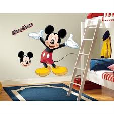 Mickey Mouse Giant Wall Decal With Augmented Reality Roommates Wall Decals Mickey Mouse Bedroom Disney Wall Decals Mickey Mouse Wall Decals