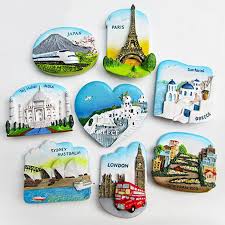 Resin 3d Fridge Magnet San Francisco London Paris Japan Greece Sydney Bali Souvenir Fridge Magnets Refrigerator Sticker Magnets